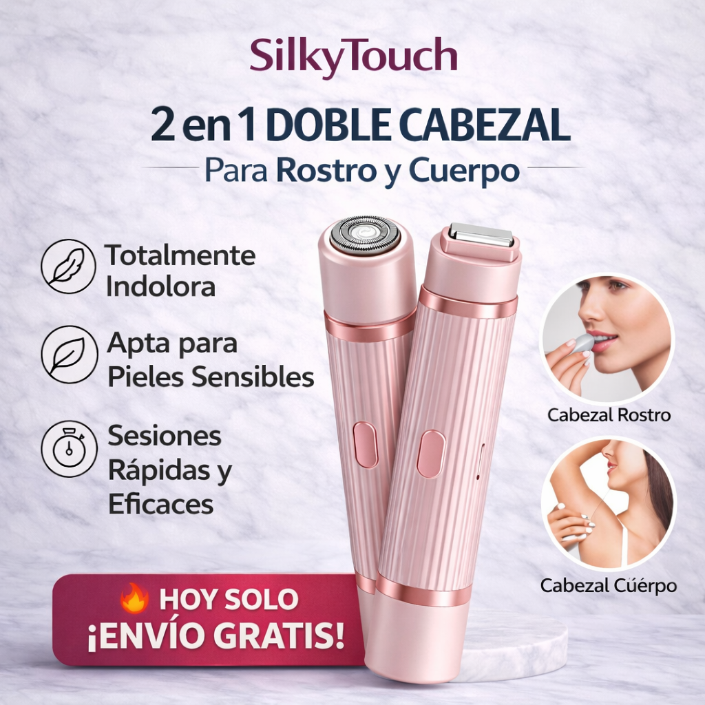 SilkyTouch 2 en 1 -Piel suave en segundos sin irritación